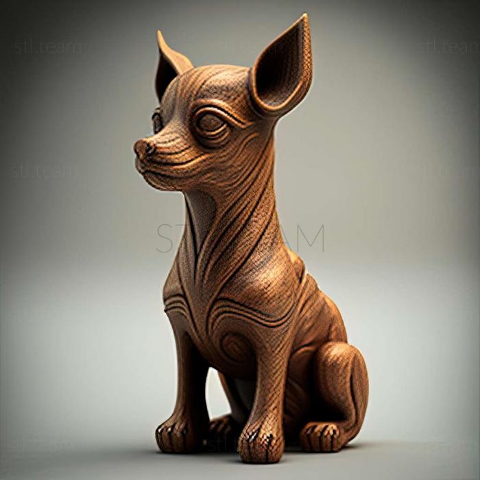 3D модель Бурбуль собака (STL)